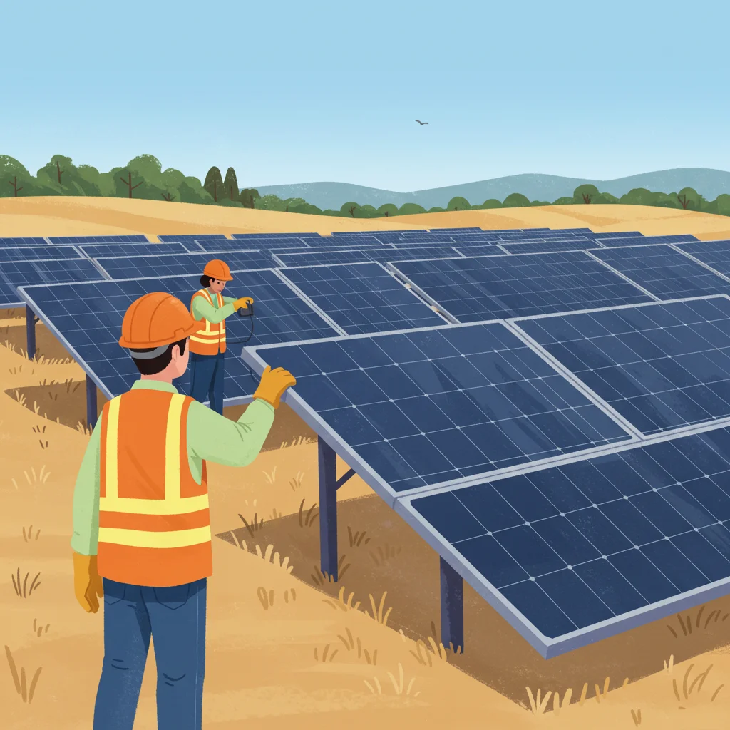 Solar Farm Workers