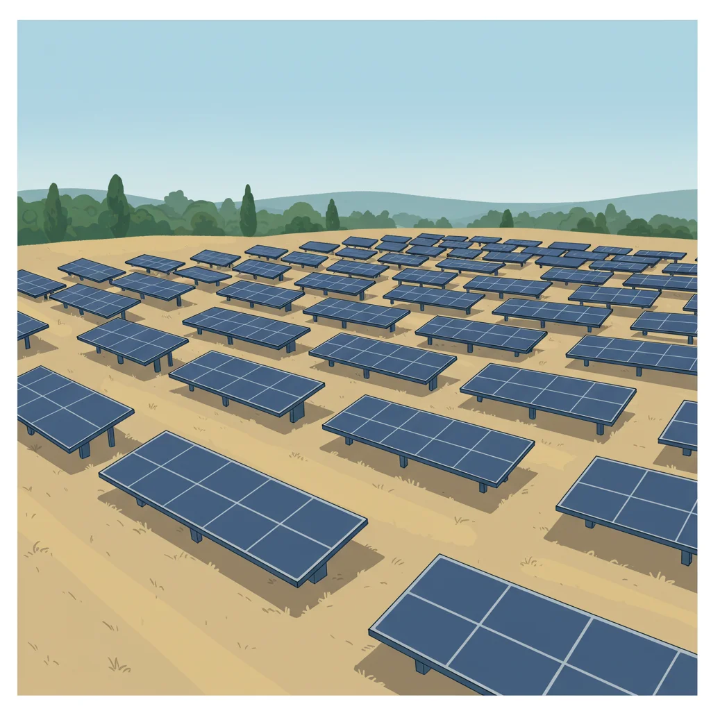 Solar Farm in A field